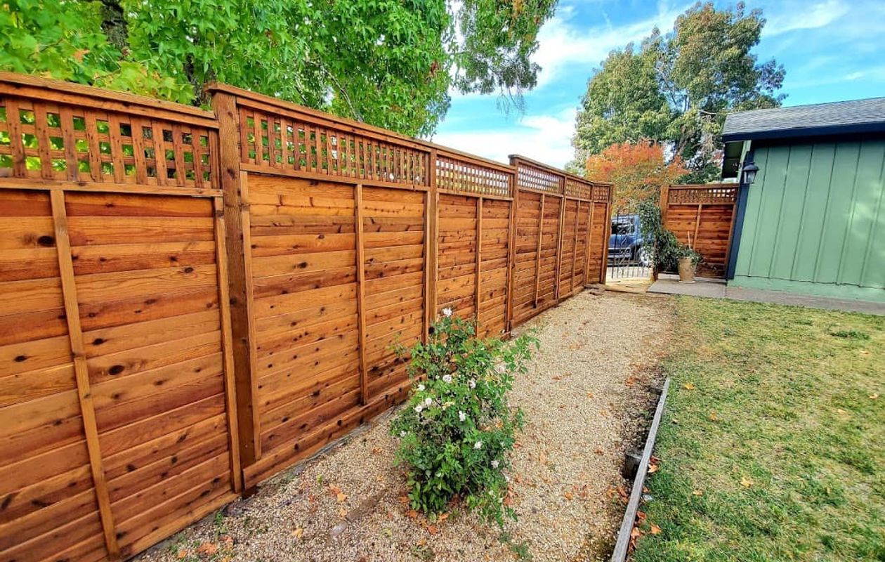 fence and deck staning