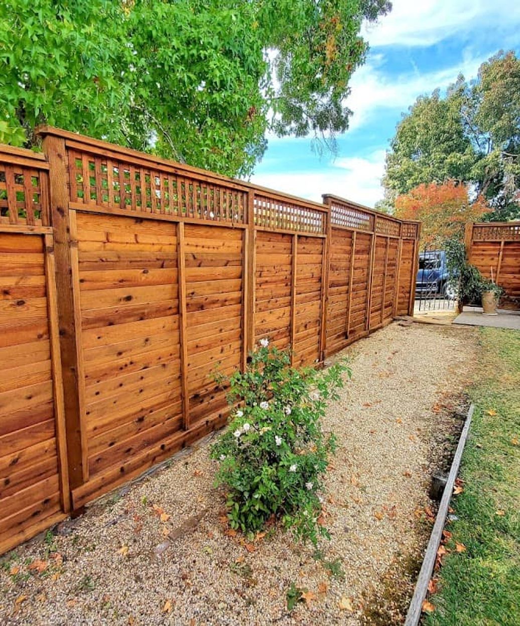 fence and deck staining